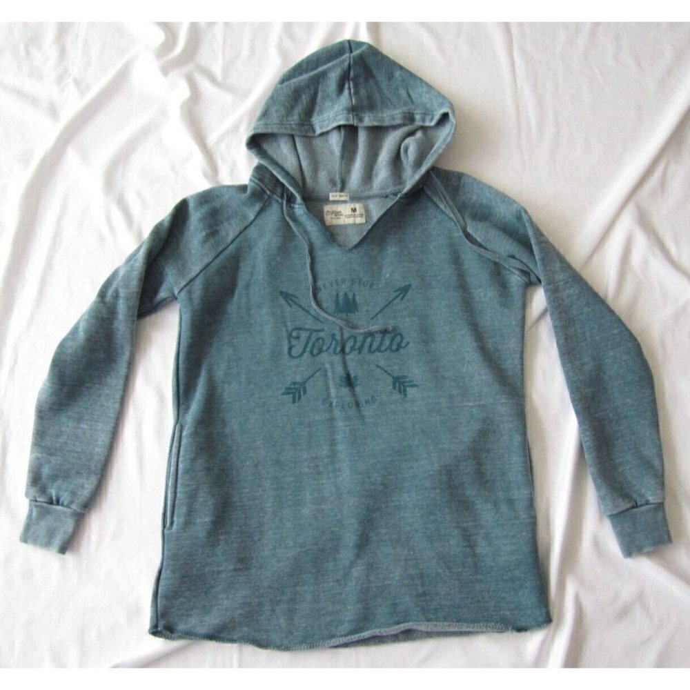 Women's True North River Wear Toronto Pullover Sweatshirt‎ Hoodie Sz M (WS42)